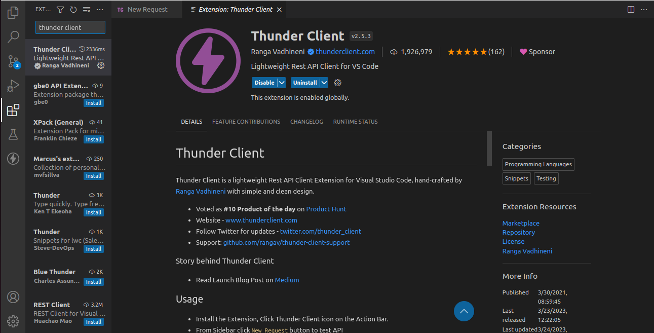 install_thunderclient